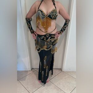 Belly Dance Black and Gold costume